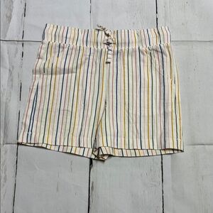 Striped Kids Shorts with Drawstring Waist